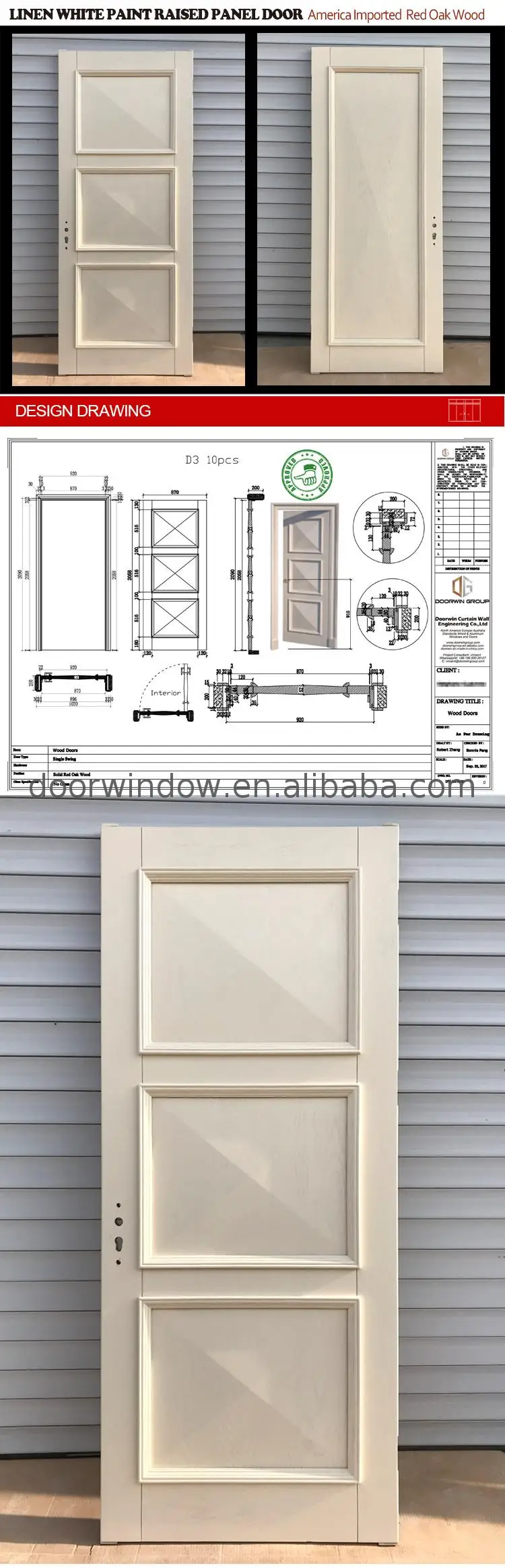 Factory price wholesale modern door frame design images for home
