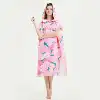 Wholesale custom pattern design microfiber bathrobe for beach