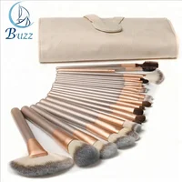 

18Pcs Gold Soft Make Up Brushes Tools Cosmetic Beauty Makeup Brush Sets With Leather Case