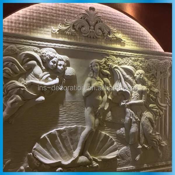 
Durable sandstone wall decoration 