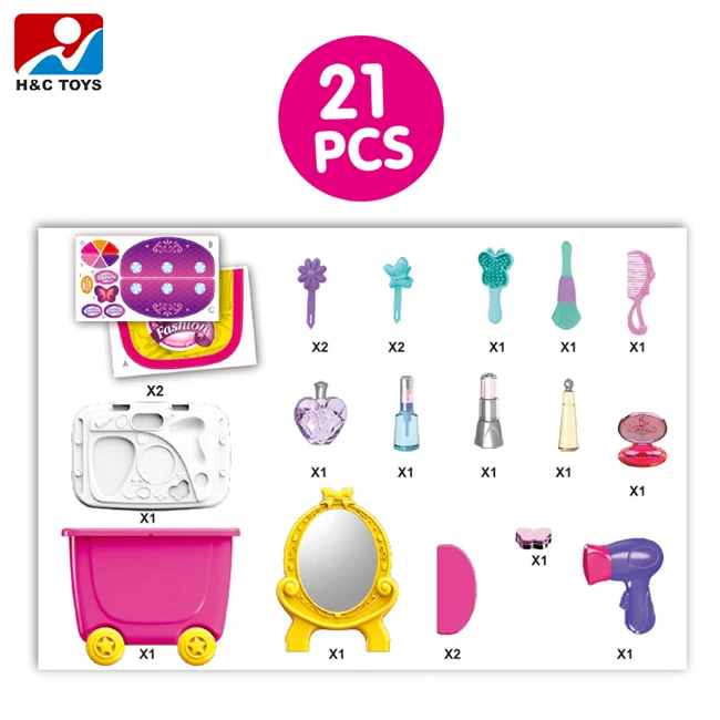 Low Price Kids Toy Plastic Dressing Table With Mirror Hc354461 Buy