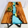Amazing river table top walnut wood with epoxy resin table
