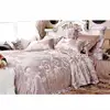 jacquard fabric luxury silk duvet bed sheet enjoy fashion bedding set