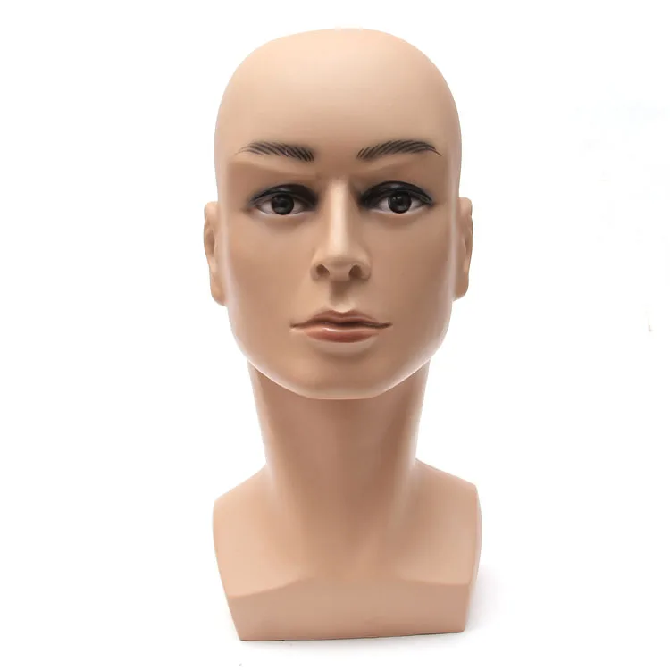 Realistic Skin Heads Plastic Male Mannequin Head - Buy Male Head