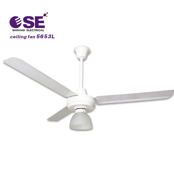 Commercial Industrial Three Blade 56 Outdoor Ceiling Fan With Light