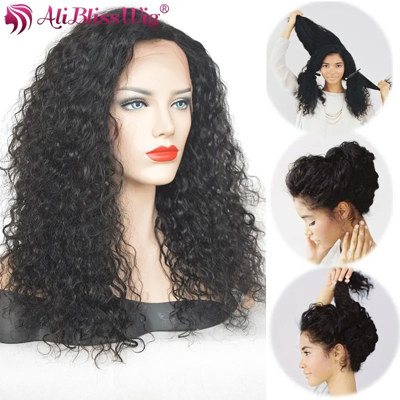 Bliss Wig Whole Sale 130 Density Side Part Curly Full Lace Human Hair Wig Real Natural Hair
