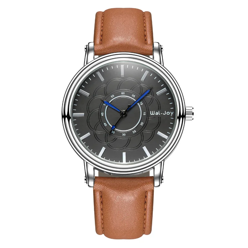 

WJ-8108 Hot Sale Wal-Joy Brand Male Wrist Watch Leather Strap Popular Minimalist Attractive Personality Leisure Dress Watches, Multicolor