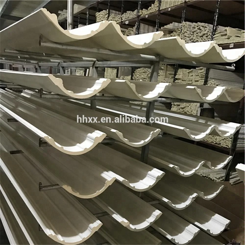 Pu Ceiling White Color Large Crown Molding Cornice Buy Crown Molding Pu Ceiling Molding Molding Cornice Product On Alibaba Com