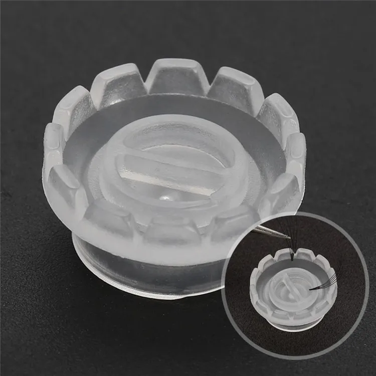 

100pcs/ Bag Lash Blooming Lift Plastic Eyelash Extension Lash Glue Cup, Transparent