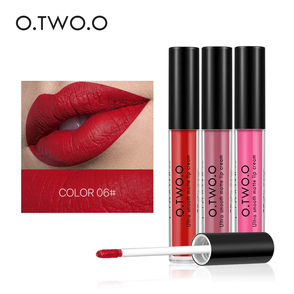 

O.TWO.O Brand Lip Makeup Fashion Colors Long Lasting Matte Lipgloss