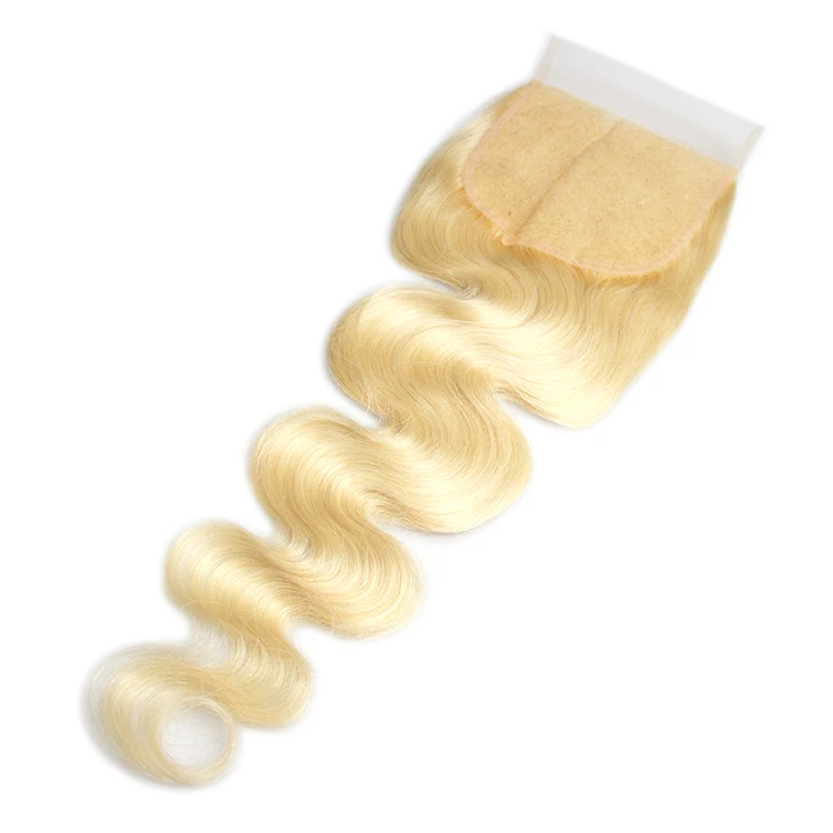 

New Arrival blonde hair bundles high quality 613 lace closure, cheap mink brazilian straight body wave hair, 613 color