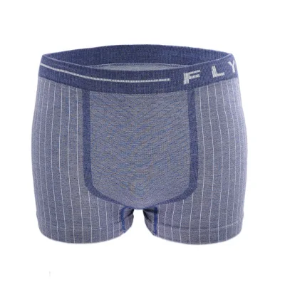 Seamless one piece men boxers for wholesale Stock men plus size cotton stripe underwear