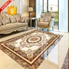 Promotion China Factory Golden Flower Circle Pattern Floor Carpet Tile stock