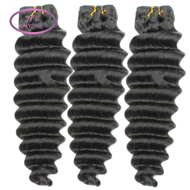 

Peruvian hair bundles deep wave cuticle aligned overnight shipping 10a, Natural color