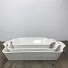 hot-selling good price with embossed decoration rectangle bakeware