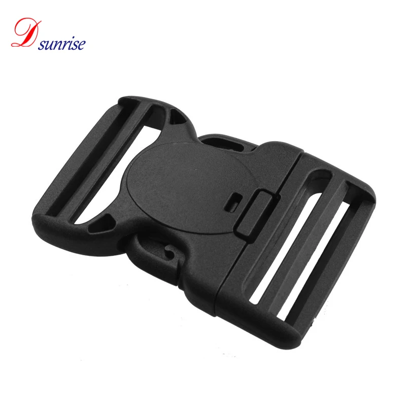 

Tactical Belt Double Adjustable Safety Buckles Plastic Self-locking Arc Buckle China, Black