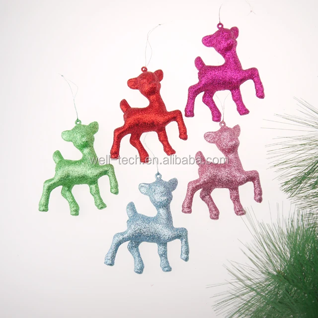 New Christmas Glittered Reindeer ornament Christmas Decorations