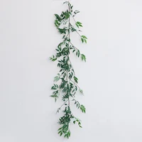 

ZERO Artificial Green Bamboo Leaves Green Plants Outdoor Decorative Grape Artificial Vines for Home Garden Wedding Decoration
