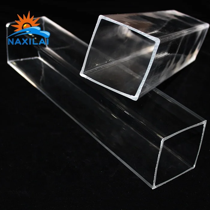 Naxilai Extruded Acrylic Square Tube Clear Acrylic Tube Transparent
