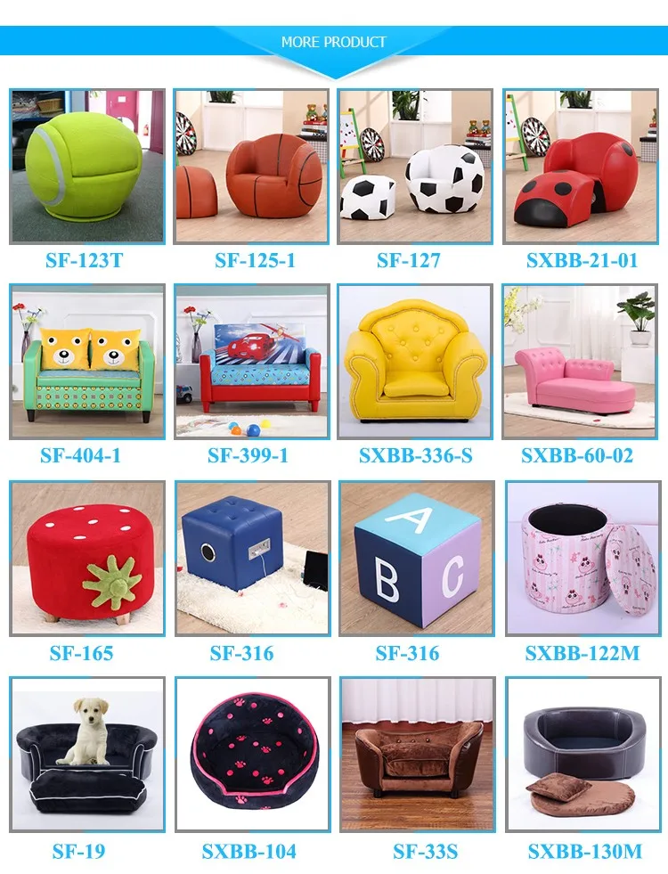 korea style kids fabric mini foam sofa