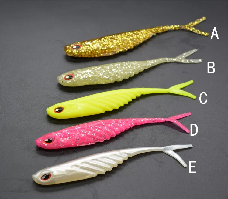 12.7cm 8g Various Color Artificial Bait Custom Soft Plastic Fishing