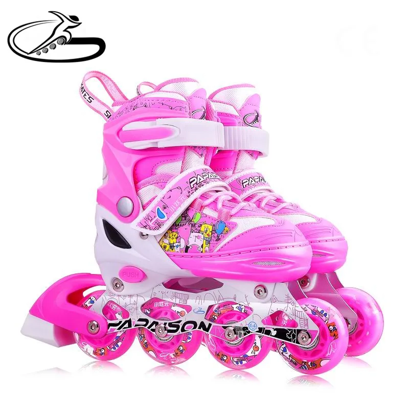 
Colourful roller inline skates for kids girls with flashing wheels 