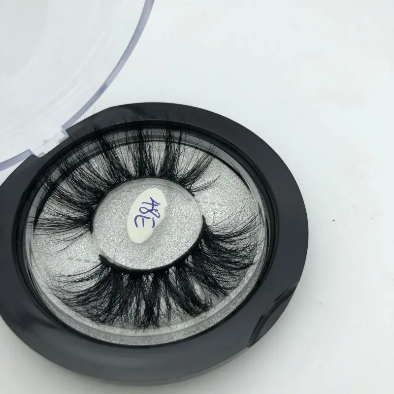 

25mm 3D Mink Eyelash With Custom Package, Natural black