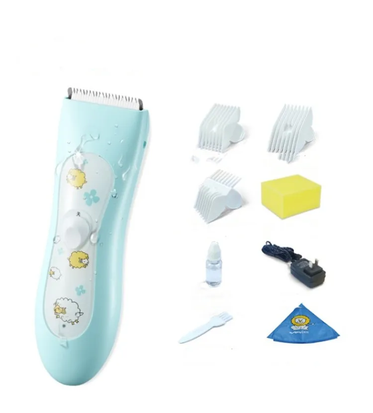 Electronic mini lithium battery operated wireless baby hair clipper