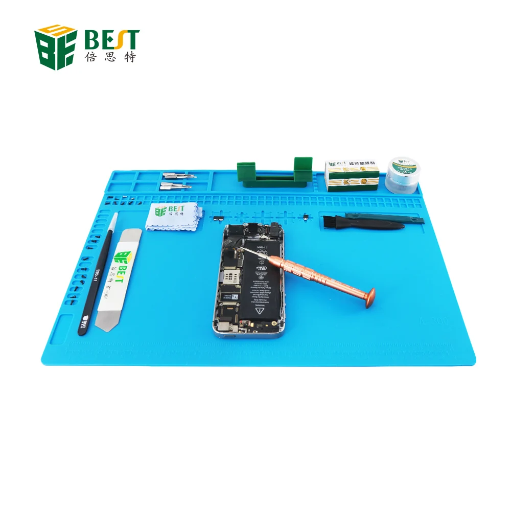 

Heat-resistant BGA Soldering Station Soldering Pad Silicone Heat Gun Insulation Pad Repair Tools Maintenance Platform Desk Mat