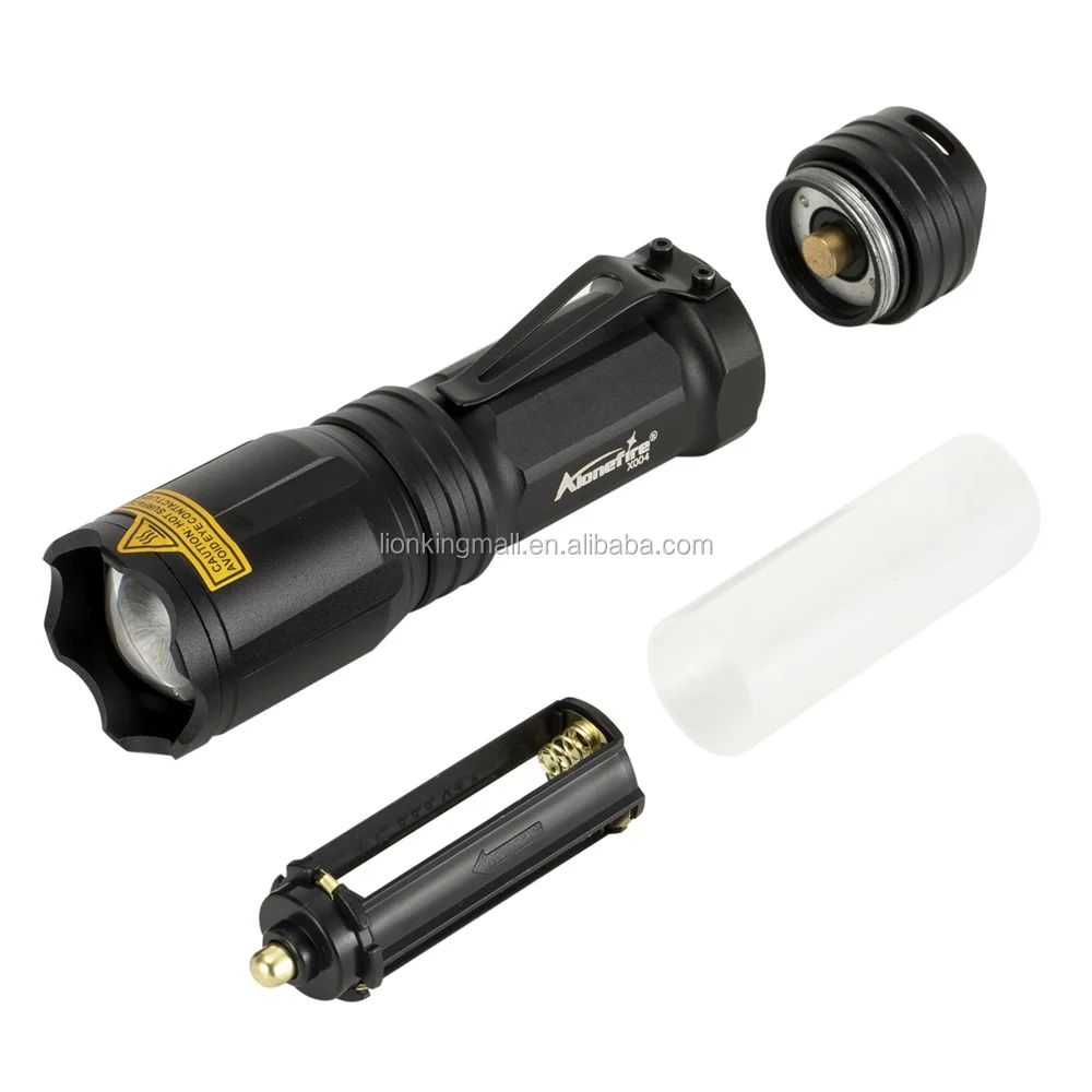 Rotlicht Wasserdicht Zoombar mit 18650 Li-Ionen Akku Blau Alonefire X004 Taktische LED Taschenlampe 4 Farben Aufladbar Gr/ün Wei/ß Ladeger/ät f/ür Outdoor Wandern Jagd Notfall Milit/är Polizei Survival