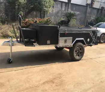 Off Road Rear Folding Hard Floor Camping Trailer Camper Trailer