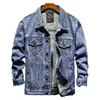 or20386a the latest style of Europe and the United States style men's jeans coat trim big size fashion