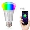 Home aluminum E27 base smart wifi intelligent led light bulb with colorful change light