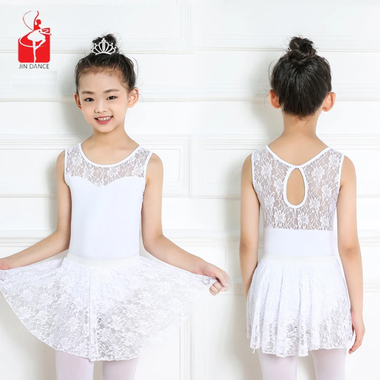 

Wholesale Cheap Ballet Dance Costumes Kids Cotton Lace Sexy White Leotard Spandex