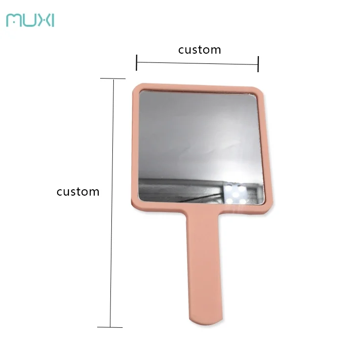 9*9cm Square Shape Small Handheld Makeup Mirror With Logo Buy Small