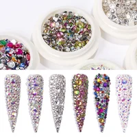 

Glitter Gemstone Multi Color Crystal Gem 3D Nail Tips DIY Cellphone Case Decoration Nail Art Rhinestones