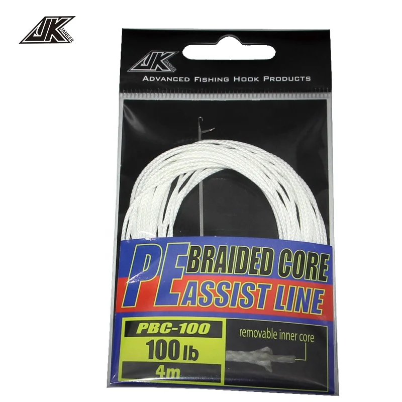 

JK Power PE Braided Core Fishing Line 100LB-400LB Assist Line For Assist Hooks, White