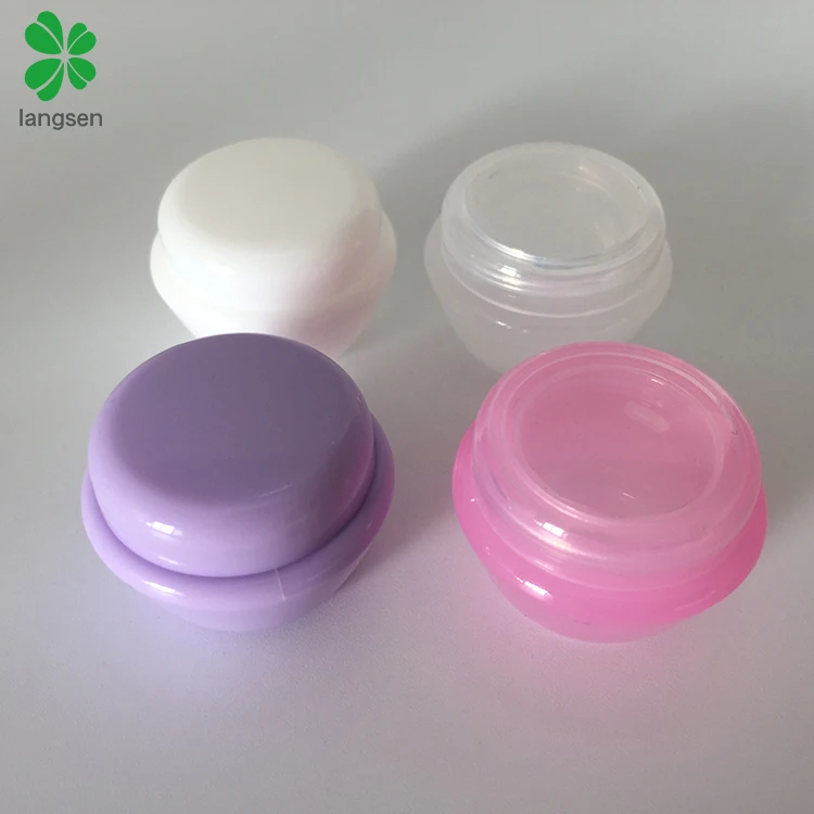 Plastic PP 5g mushroom cosmetic jar