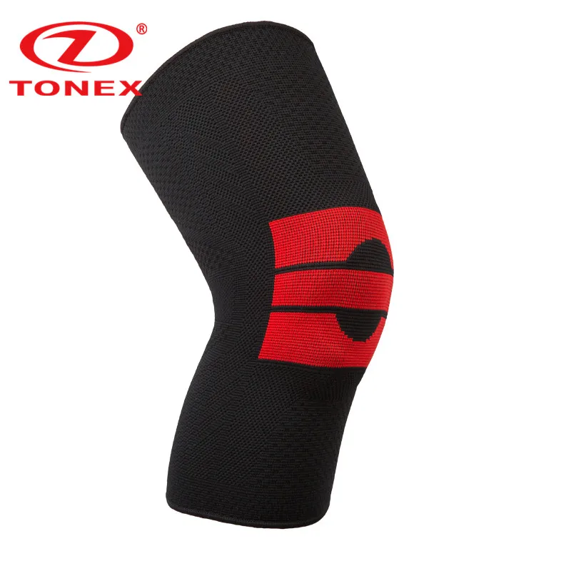 Newest Nylon Sleeve Fitness Supports Compression Knit Knee Support For Sports