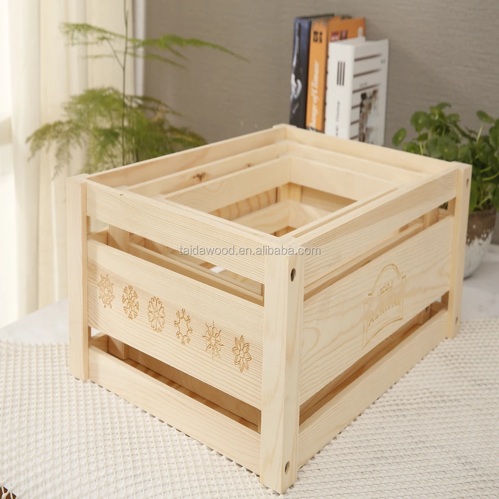 wooden craft caddy