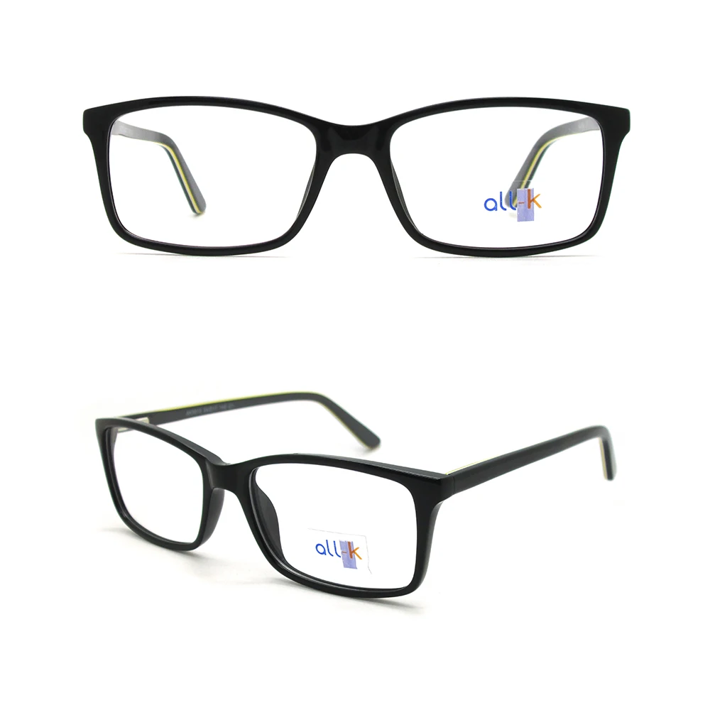 

AK9015 2018 Most Popular Classic Style Glasses Frames Square Frame Shape Plastic Eyeglass Optical Frames for Men