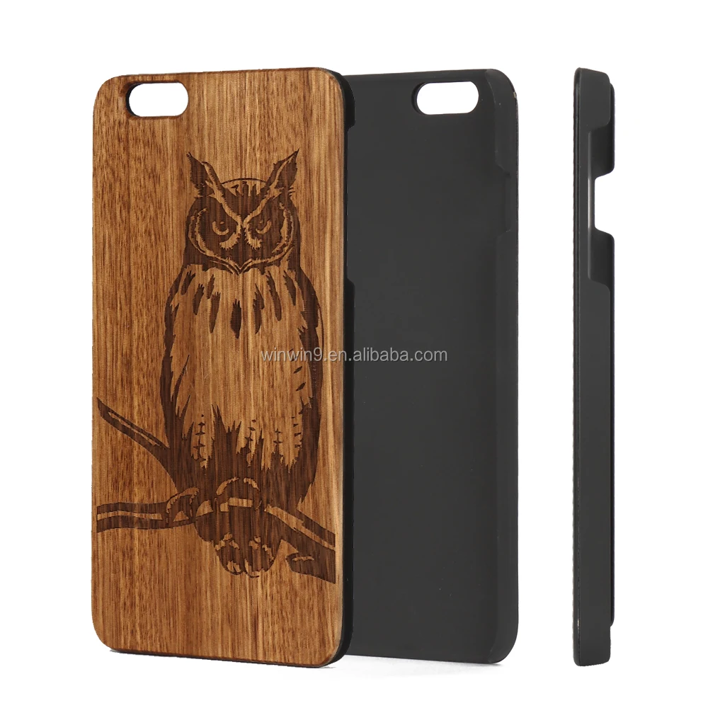 

PC + Wood Material Phone Case Wooden Mobile Phone Case For iPhone 6 Plus, Optional