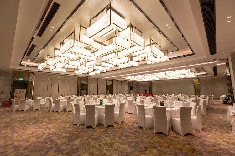 Luxury Hotel Banquet Hall Ballroom Lighting Modern Glass