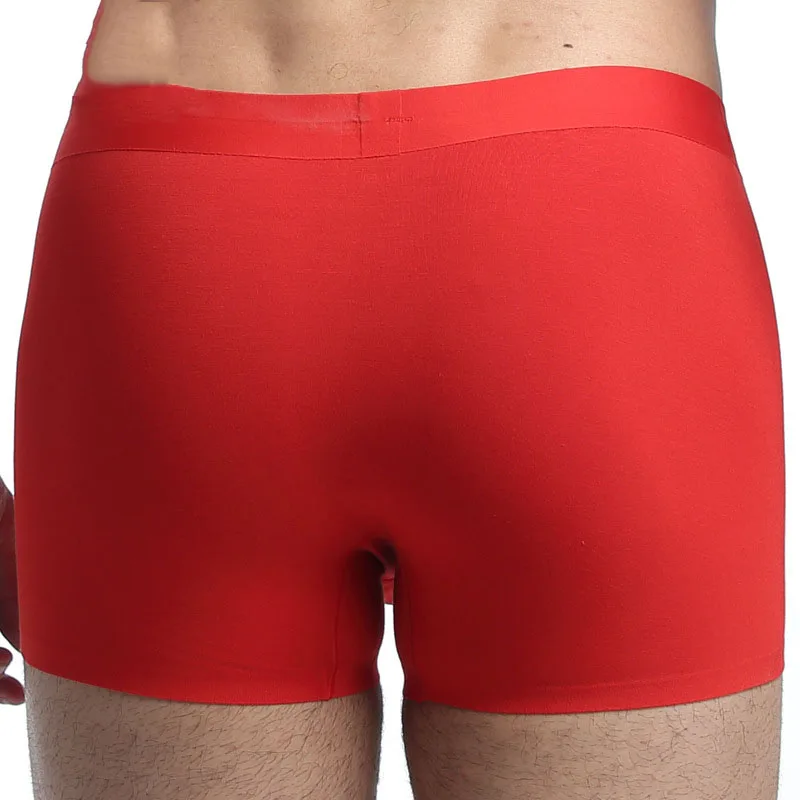 Modal Spandex Custom Elastic Waistband Underwear Sexy Men Seamless ...