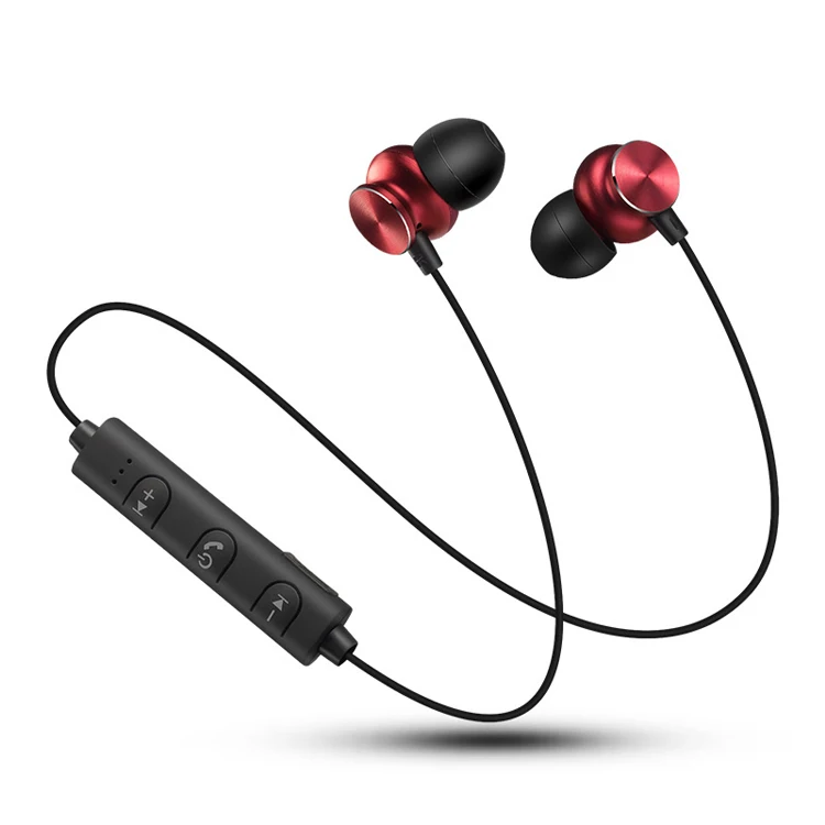 Sport Stereo Noise Cancelling Magnetic Bluetooth Earbuds Wireless Earphone