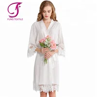 

3028 Wholesales Bridesmaid NEW Cotton Lace Robes