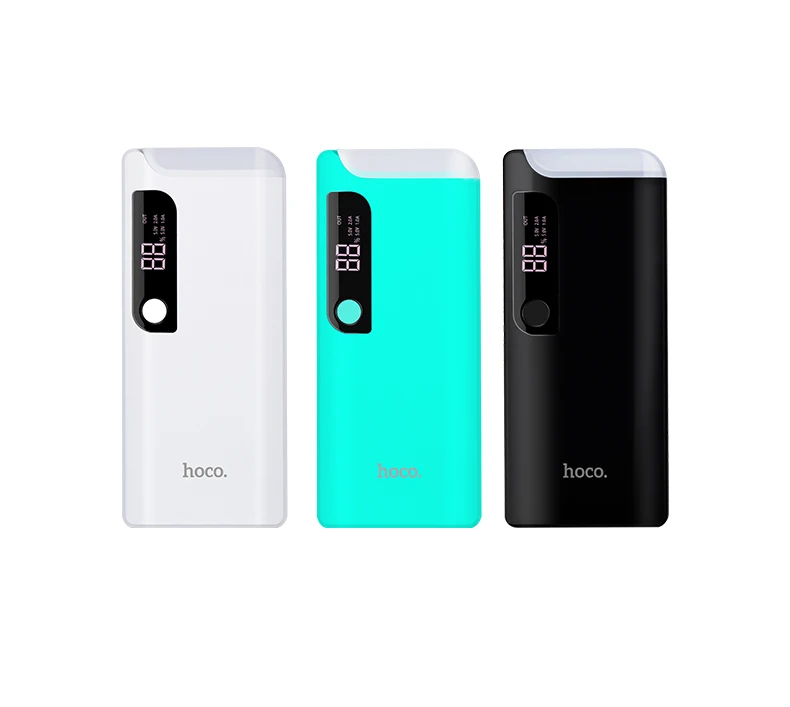 HOCO B27 5V 2A 15000mAh Portable Cell Phone Battery Charger Powerbank Flashlight