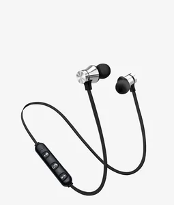 Magnetic music bluetooth earphone XT11 sport running wireless bluetooth headset with Mic