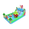 2019 commercial baby cartoon theme inflatable slide bouncer castle jumping combo, rabbit butterfly fun manufacturer