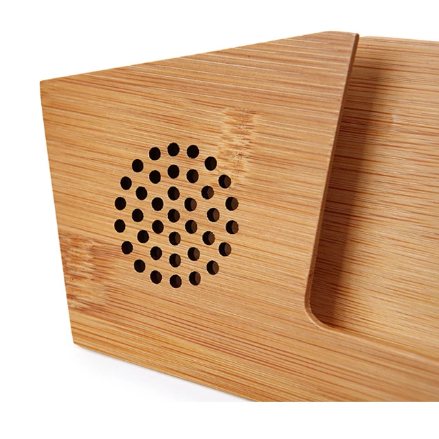 Wood Desk Stand Cell Phone Holder Sound Amplifier For IPhone